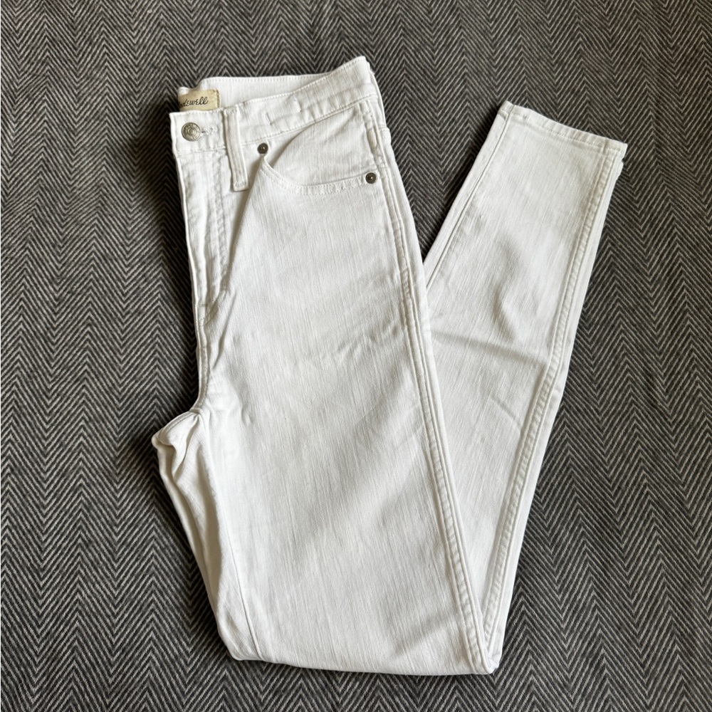 Madewell High Rise Skinny Jeans - White